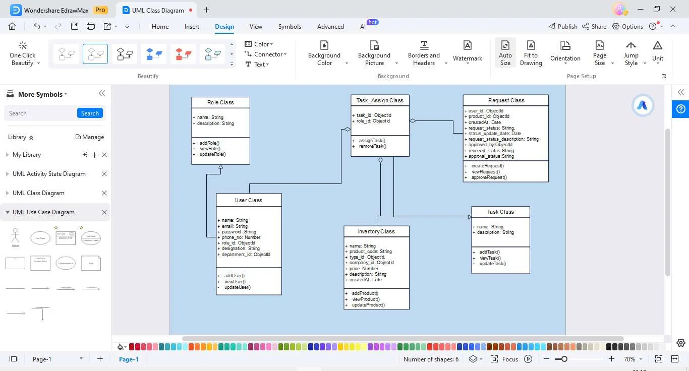 refining the class diagram template