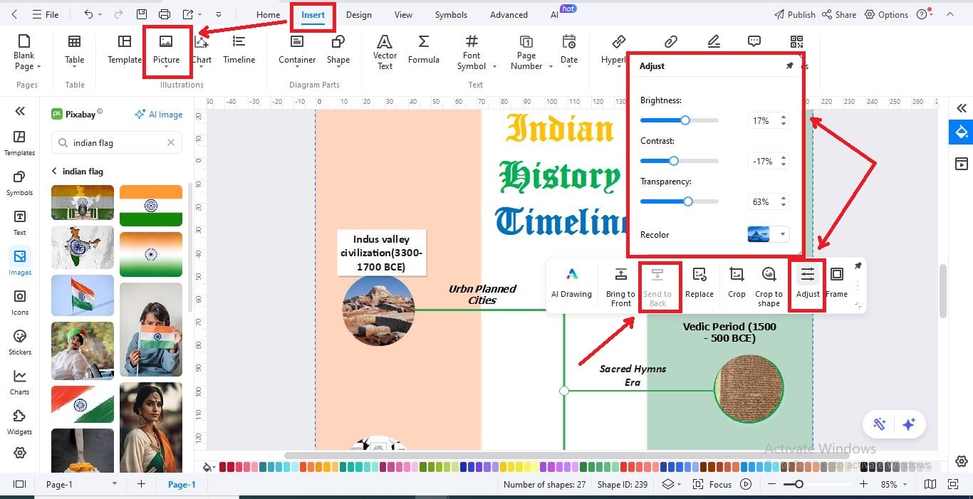 step add background image