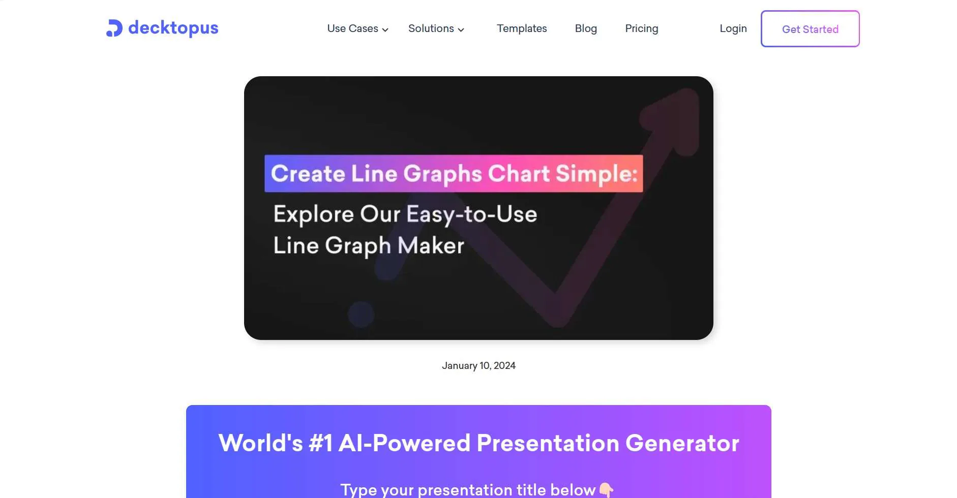 decktopus line chart generator