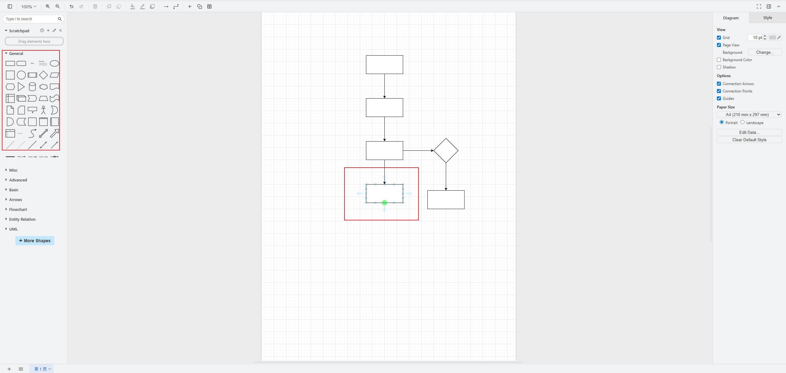 add shapes on Draw.io
