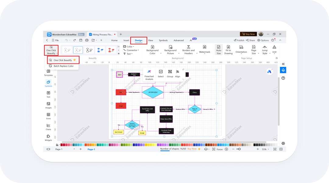 customize ai flowchart