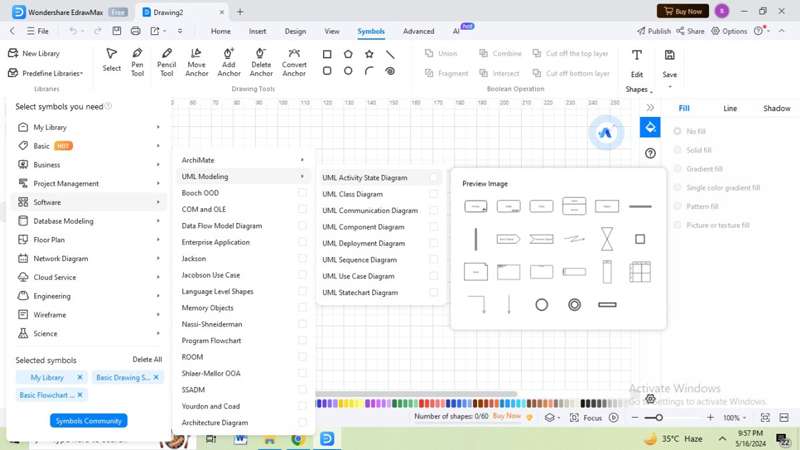 new object diagram edrawmax