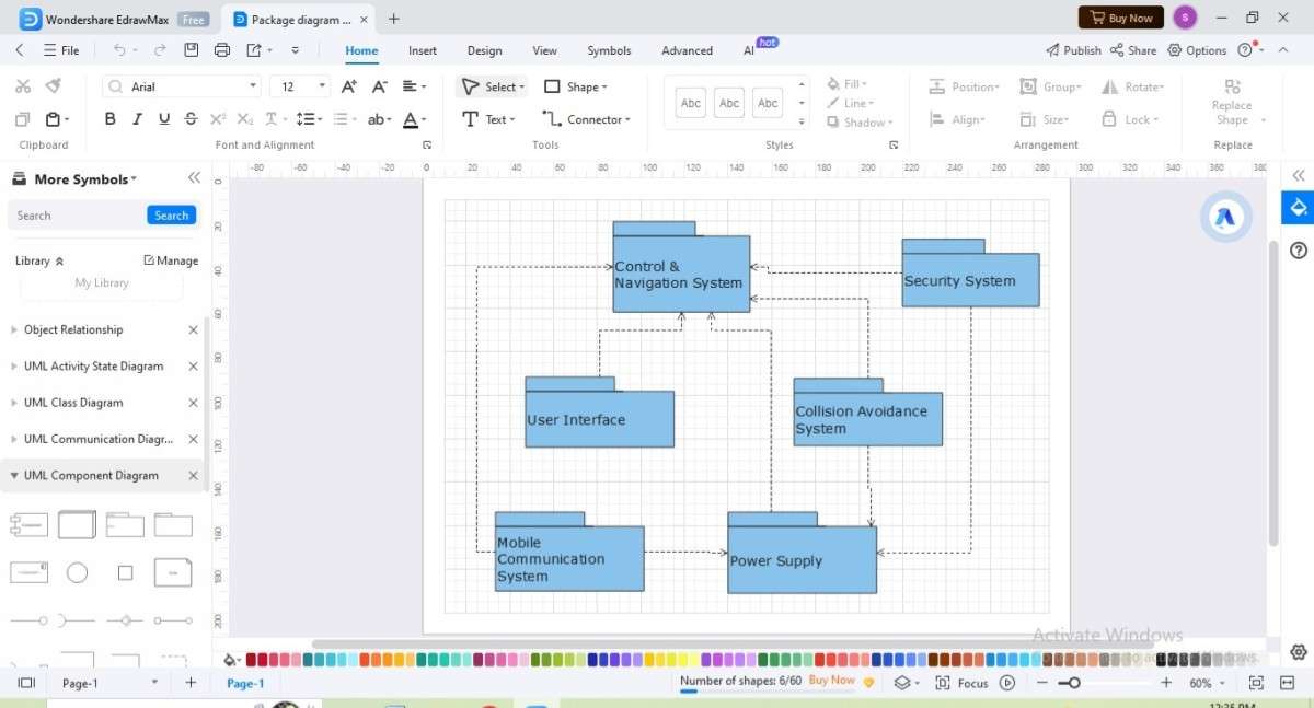 select package diagram template on edrawmax