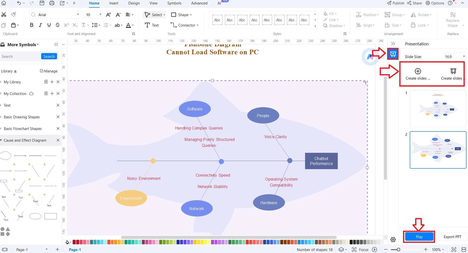 edrawmax add slides