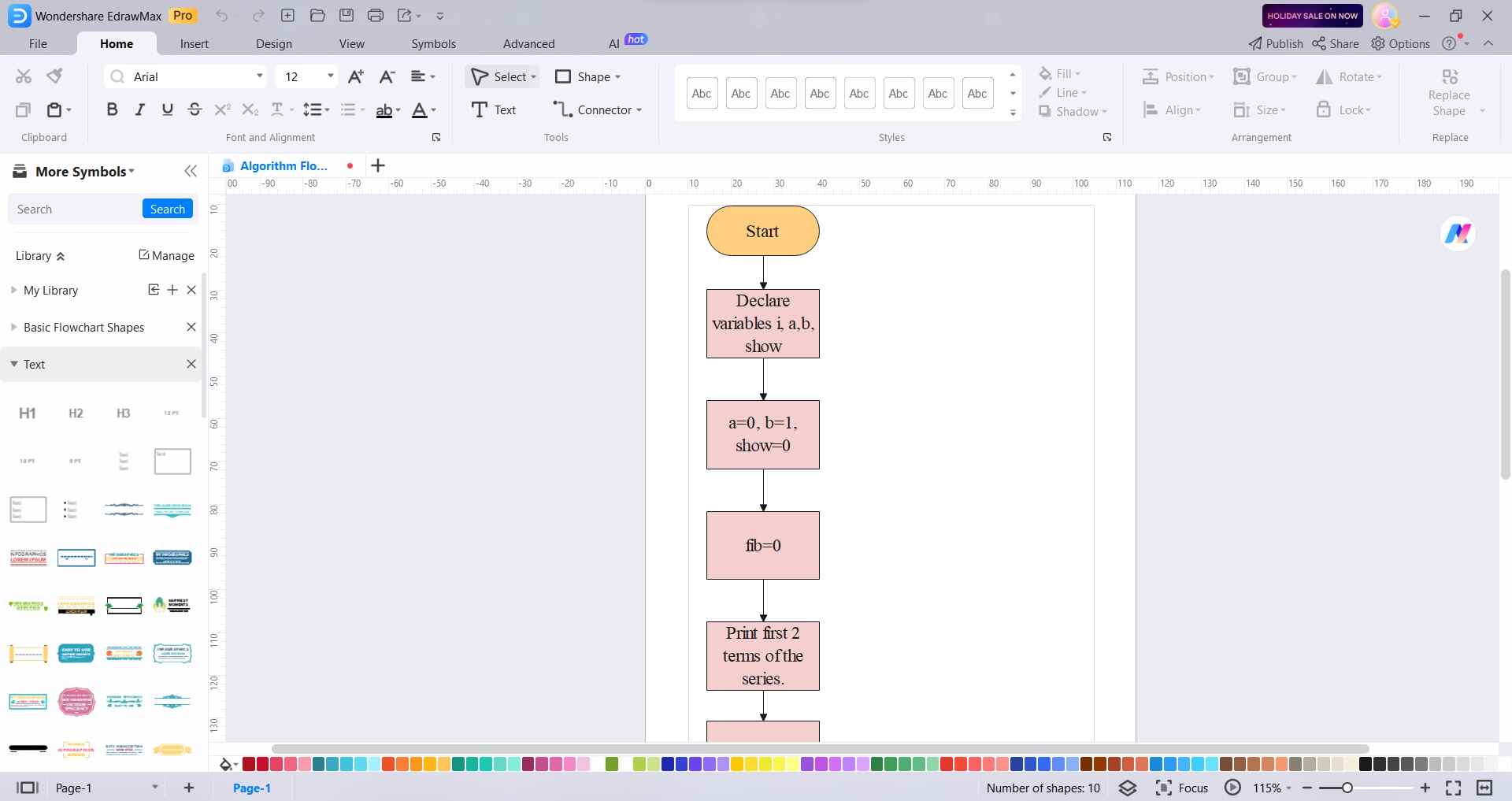 algorithm flowchart