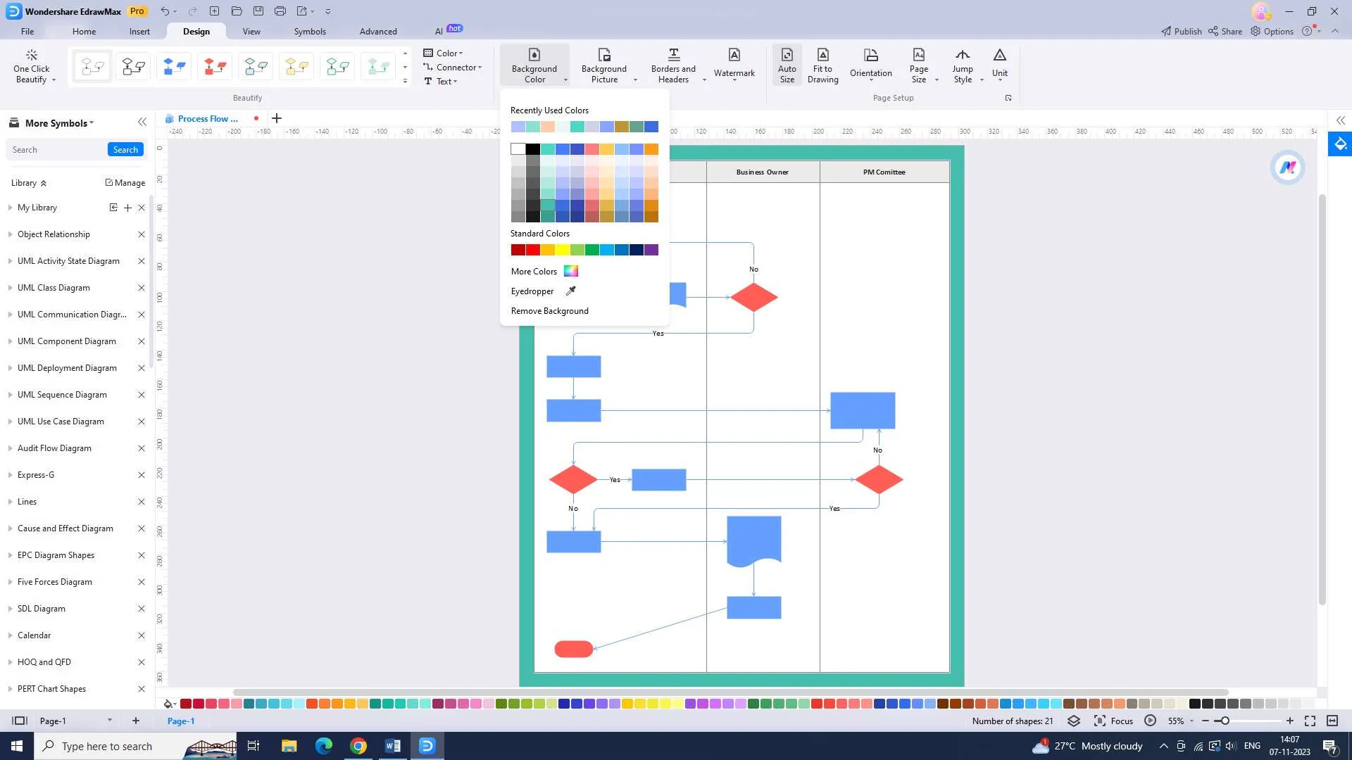 customizing the template