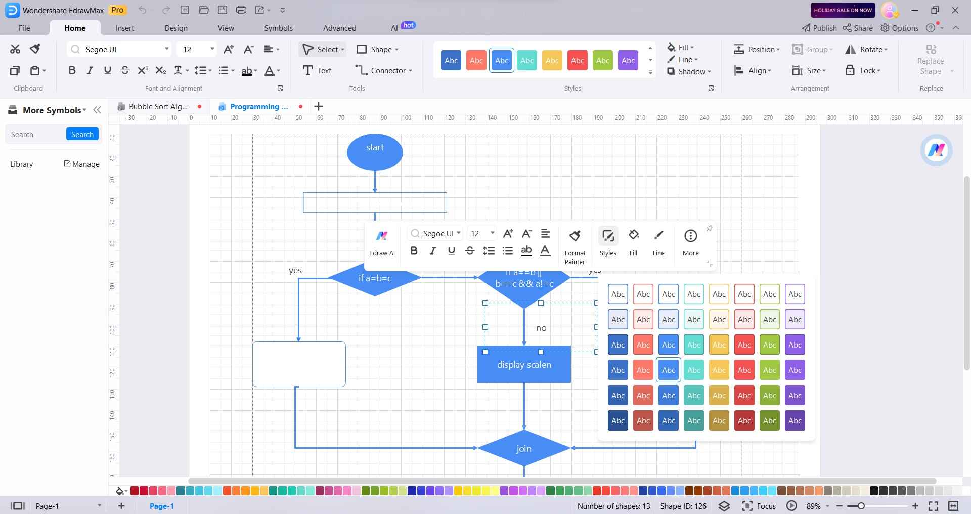 format colors