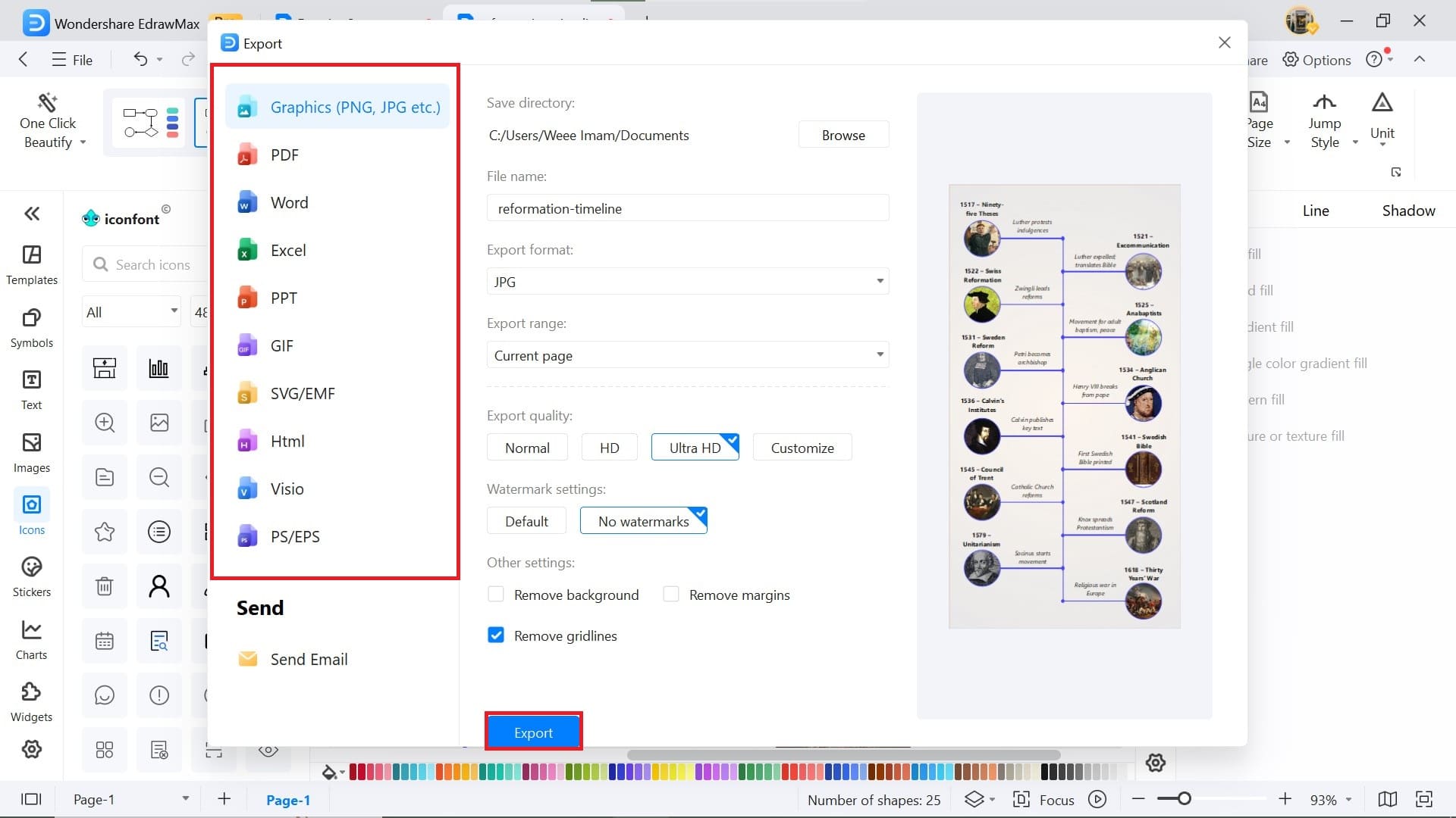 step-export-share-timeline