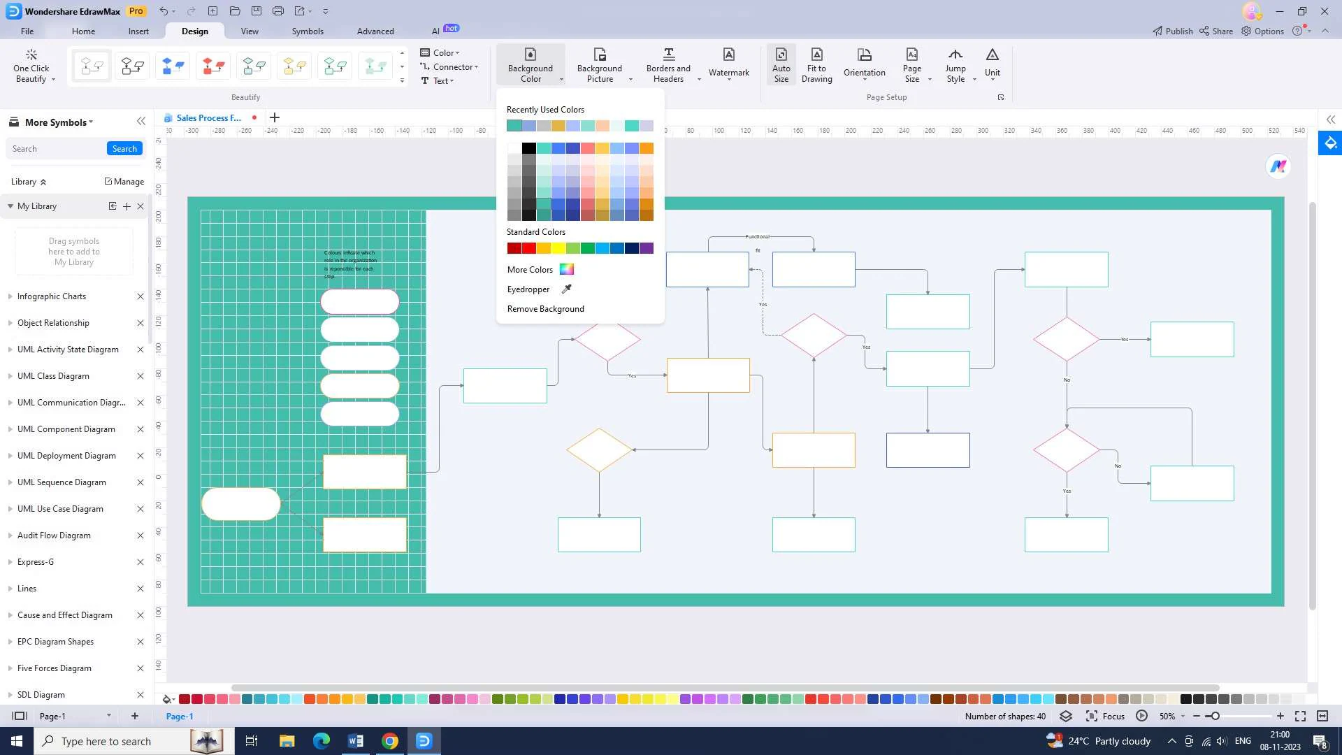 customizing the template