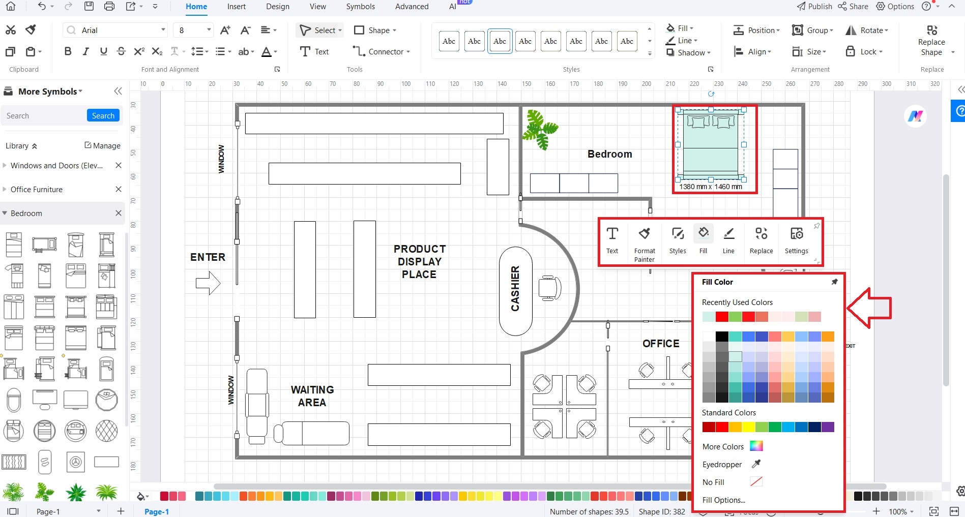 customize shop floor plans