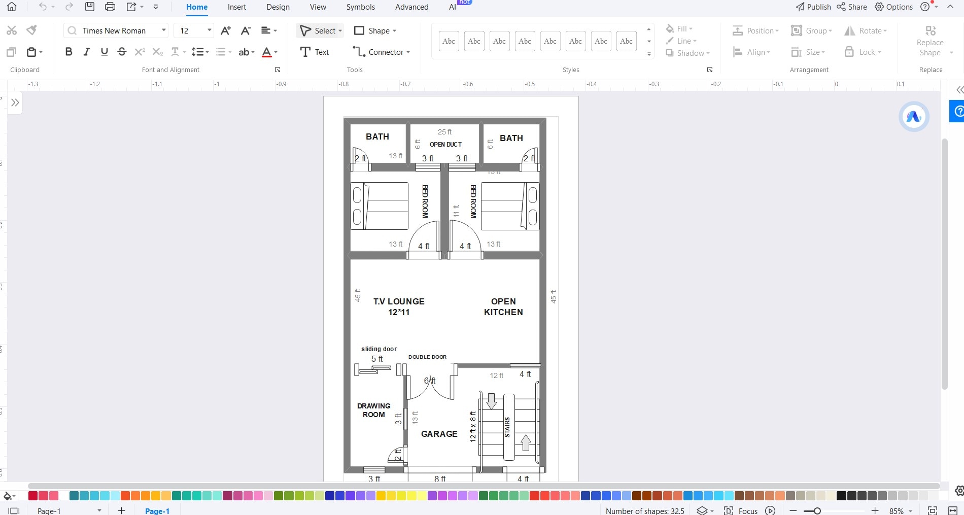 edrawmax shop house blueprints