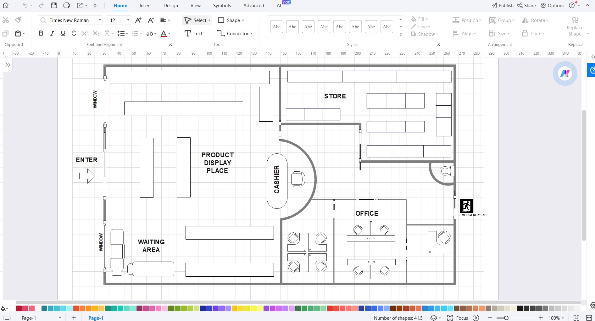 top shop plan design