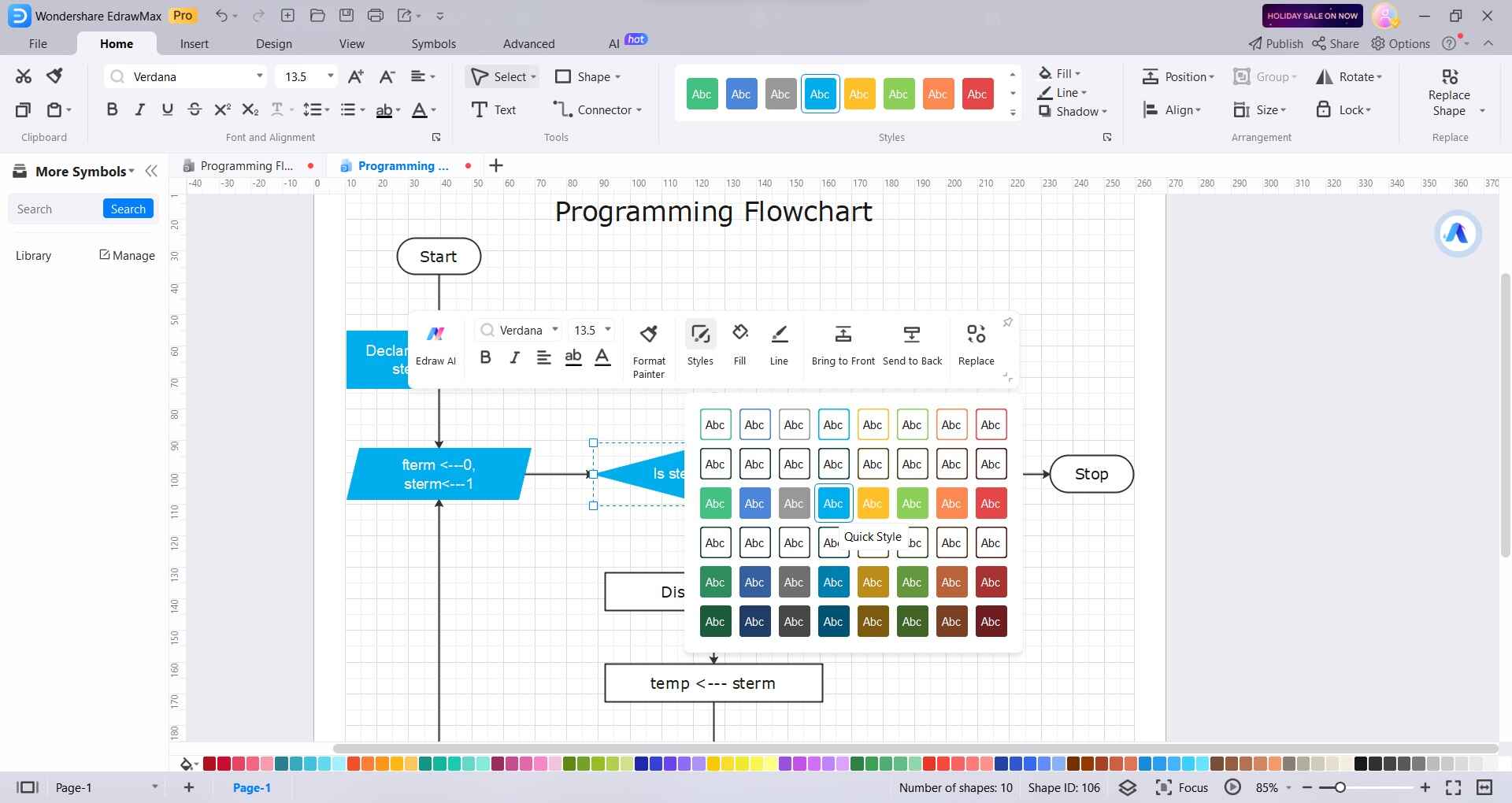 format colors