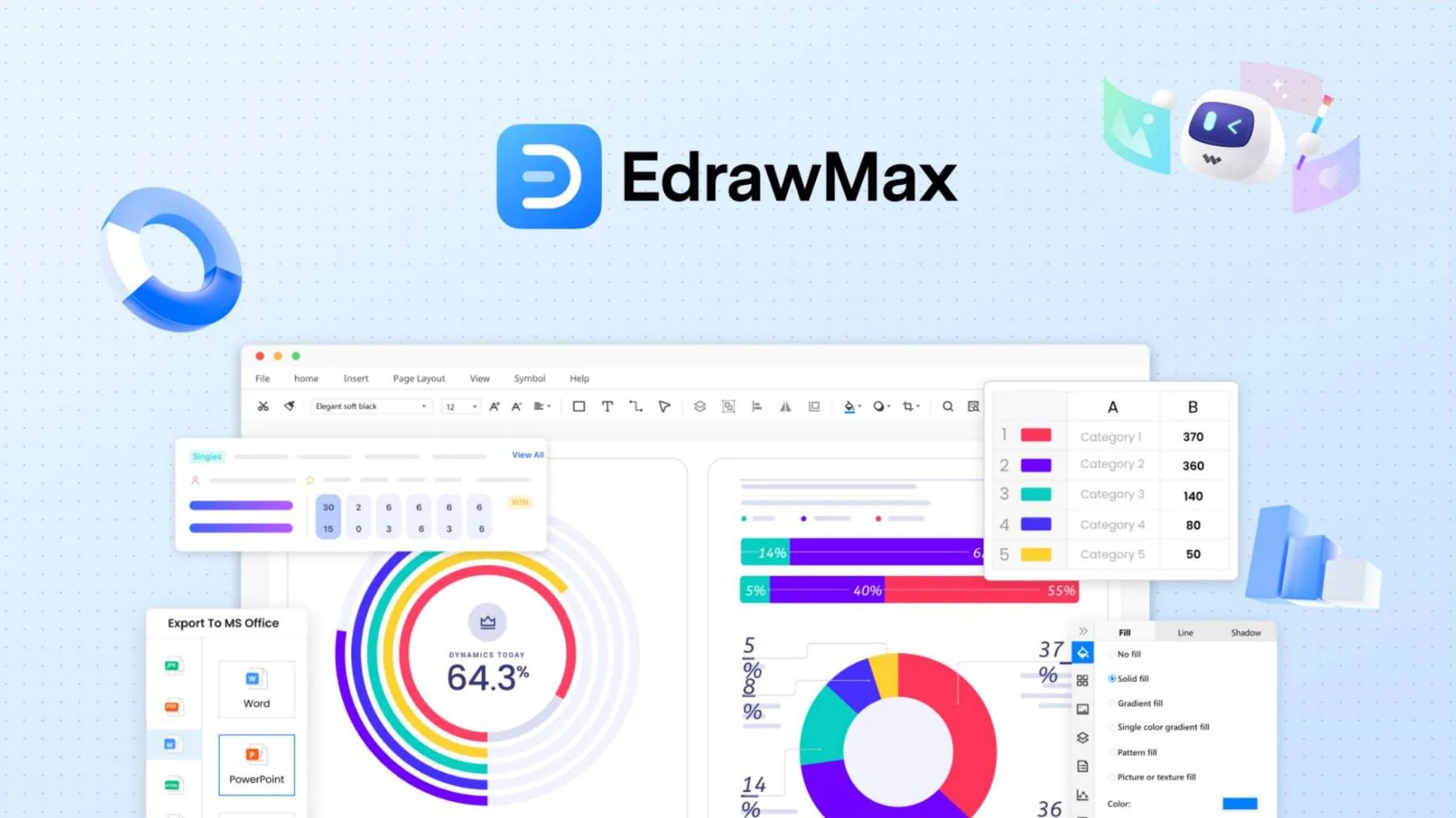 edrawmax split level plan