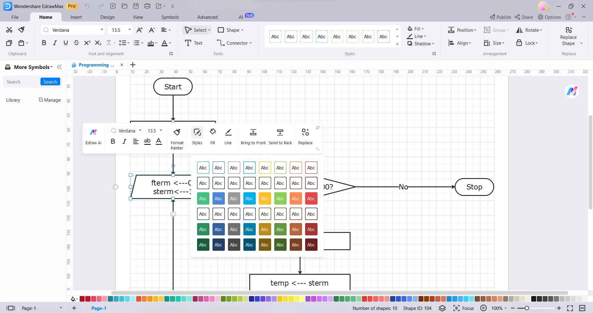 format colors