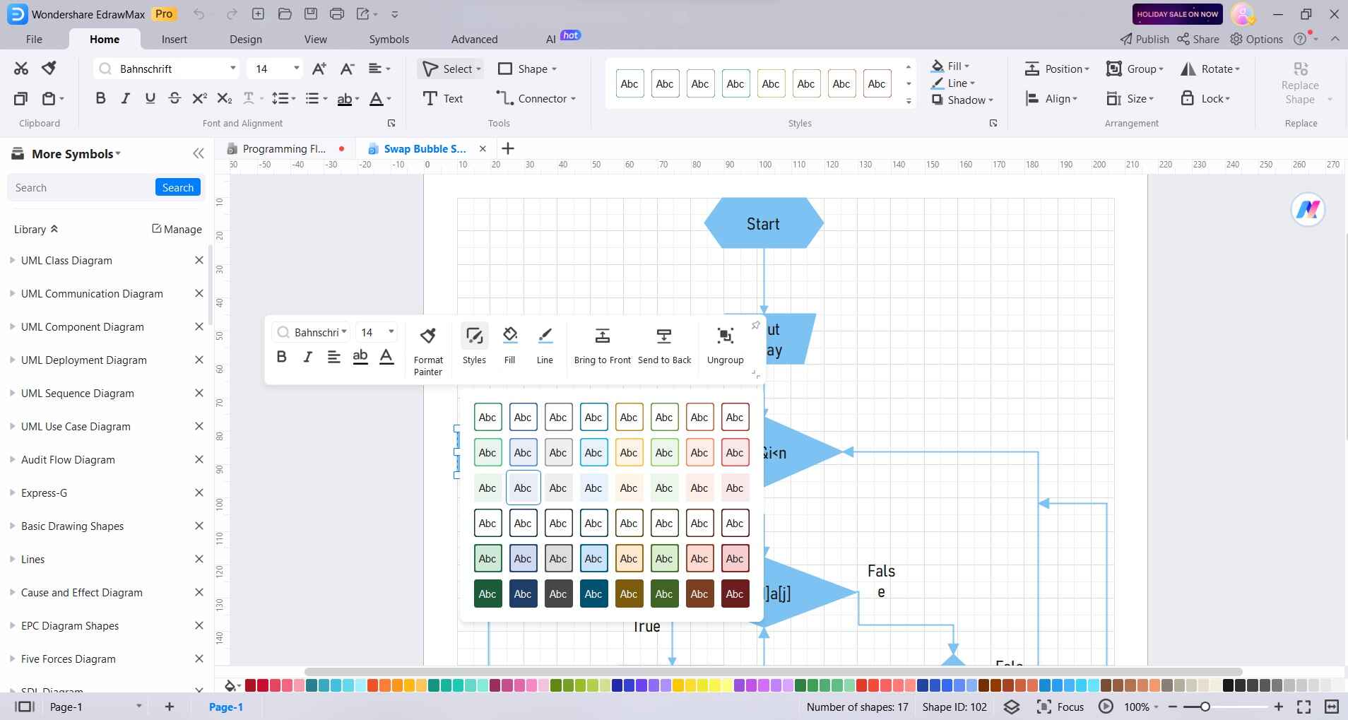 format colors