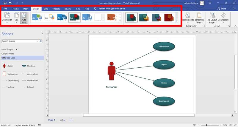 design the diagram according to the needs