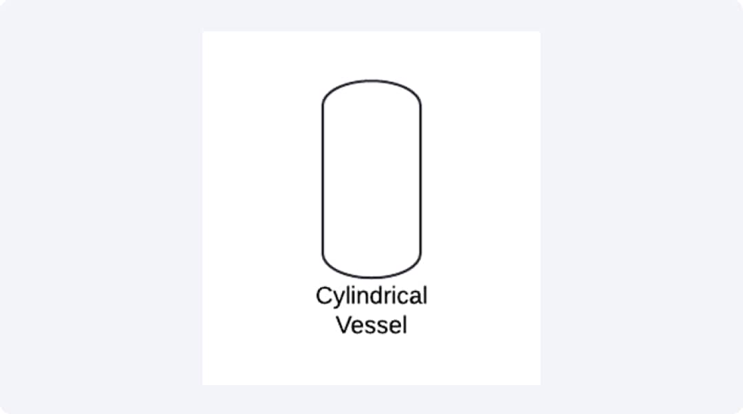 cylindrical vessel