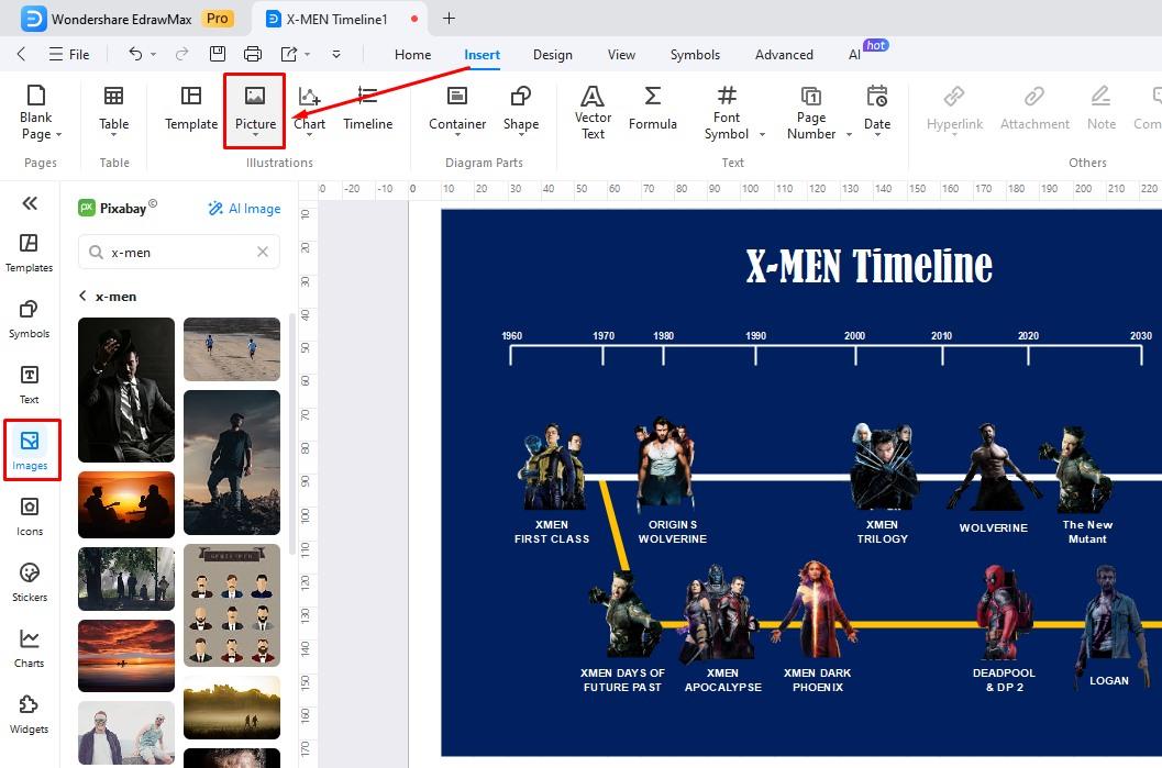 customize timeline templates