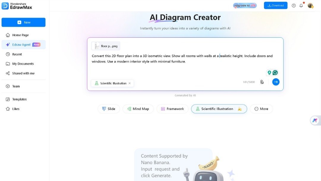 Uploading-2D-Floor-Plan-and-entering-prompt-online