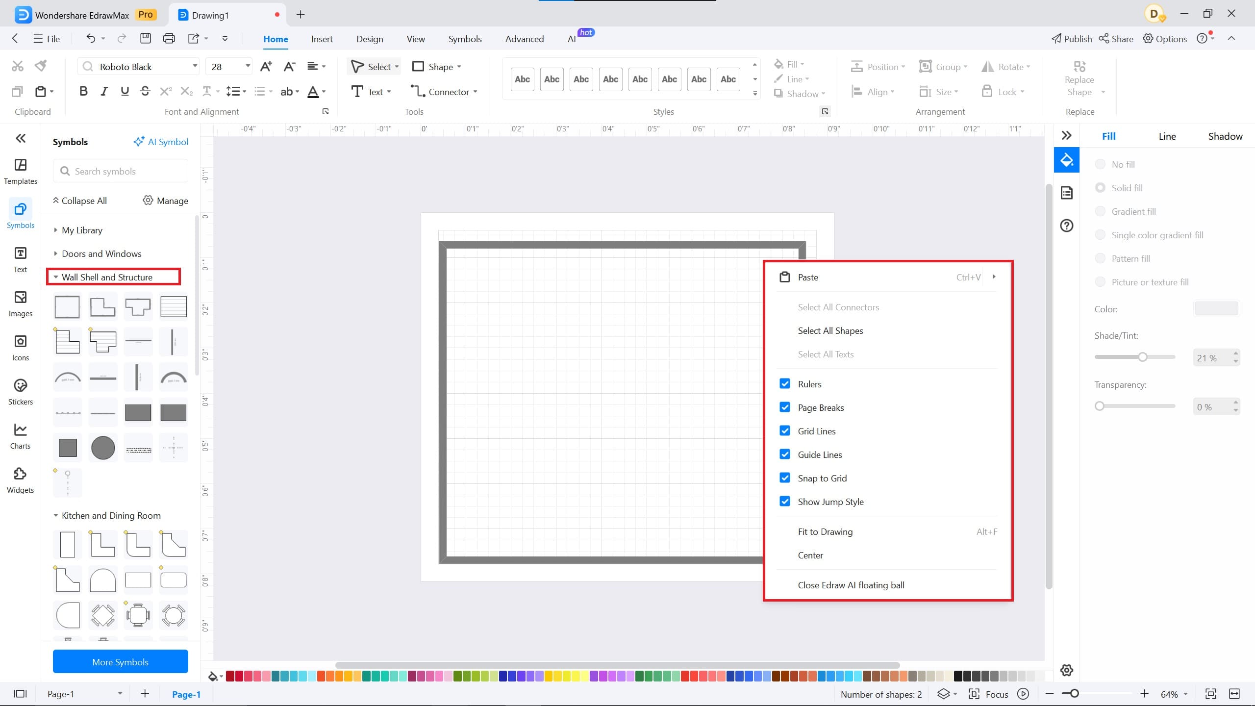 edrawmax 700 sq ft floor plan
