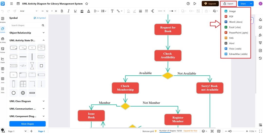 export-activity-diagram