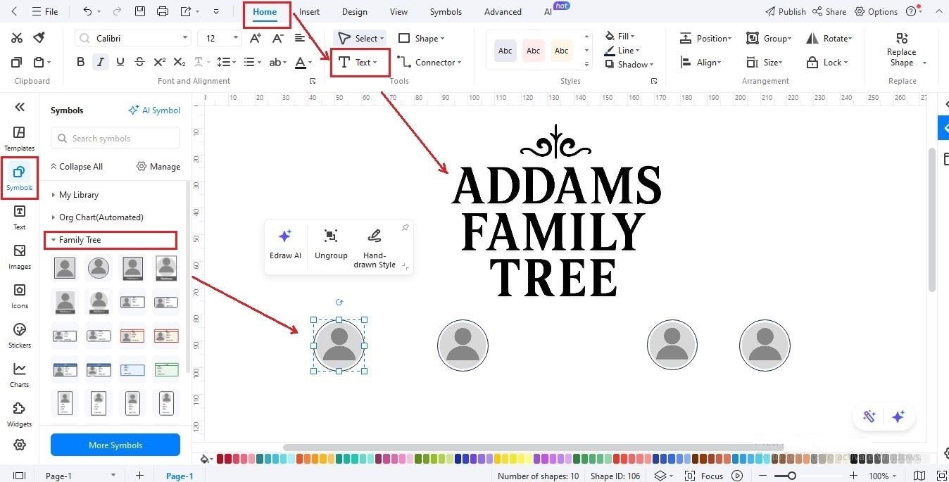 EdrawMax-Interface-add-containers
