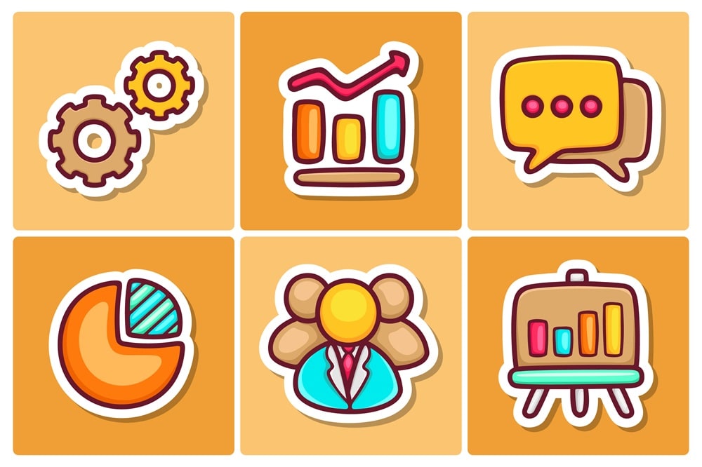sticker icons for presentation