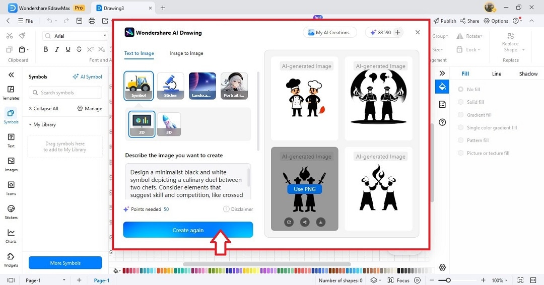 edrawmax ai-generated custom stickers for free