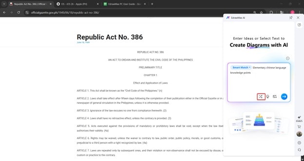 edrawmax ai generate example