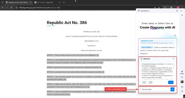 edrawmax further optimize prompt