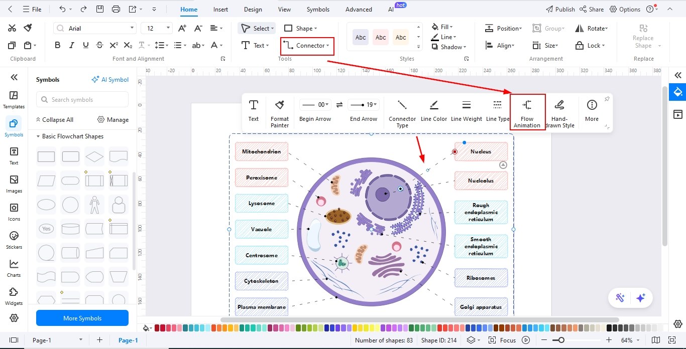 edrawmax-canvas-add-connectors