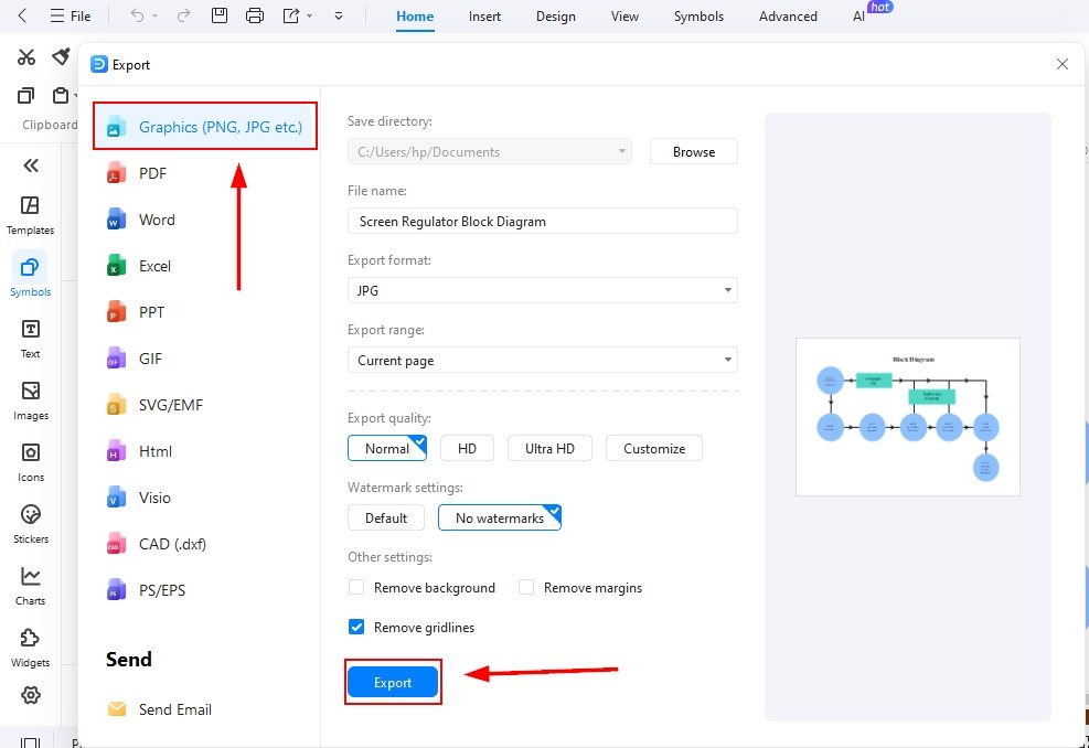 save your block diagram