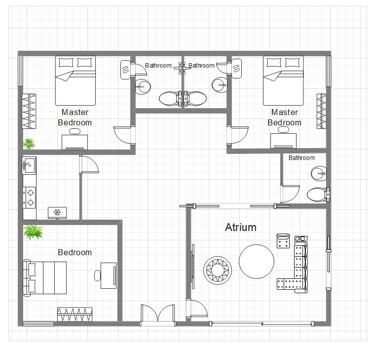 atrium floor plan