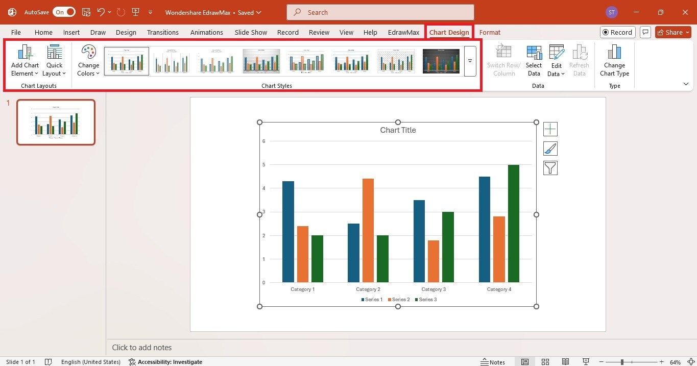 customize bar chart design in powerpoint
