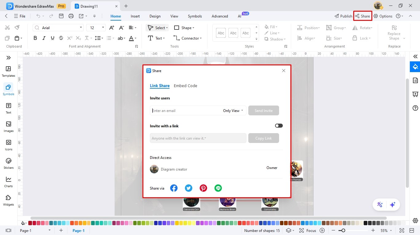 create a family tree using edrawmax