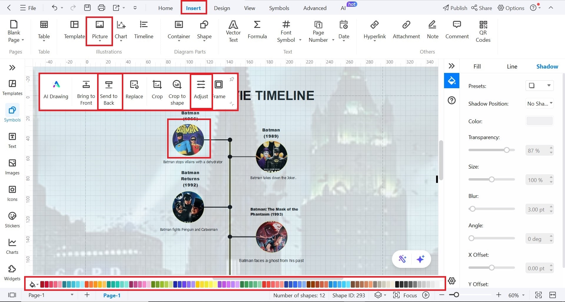 enhance timeline