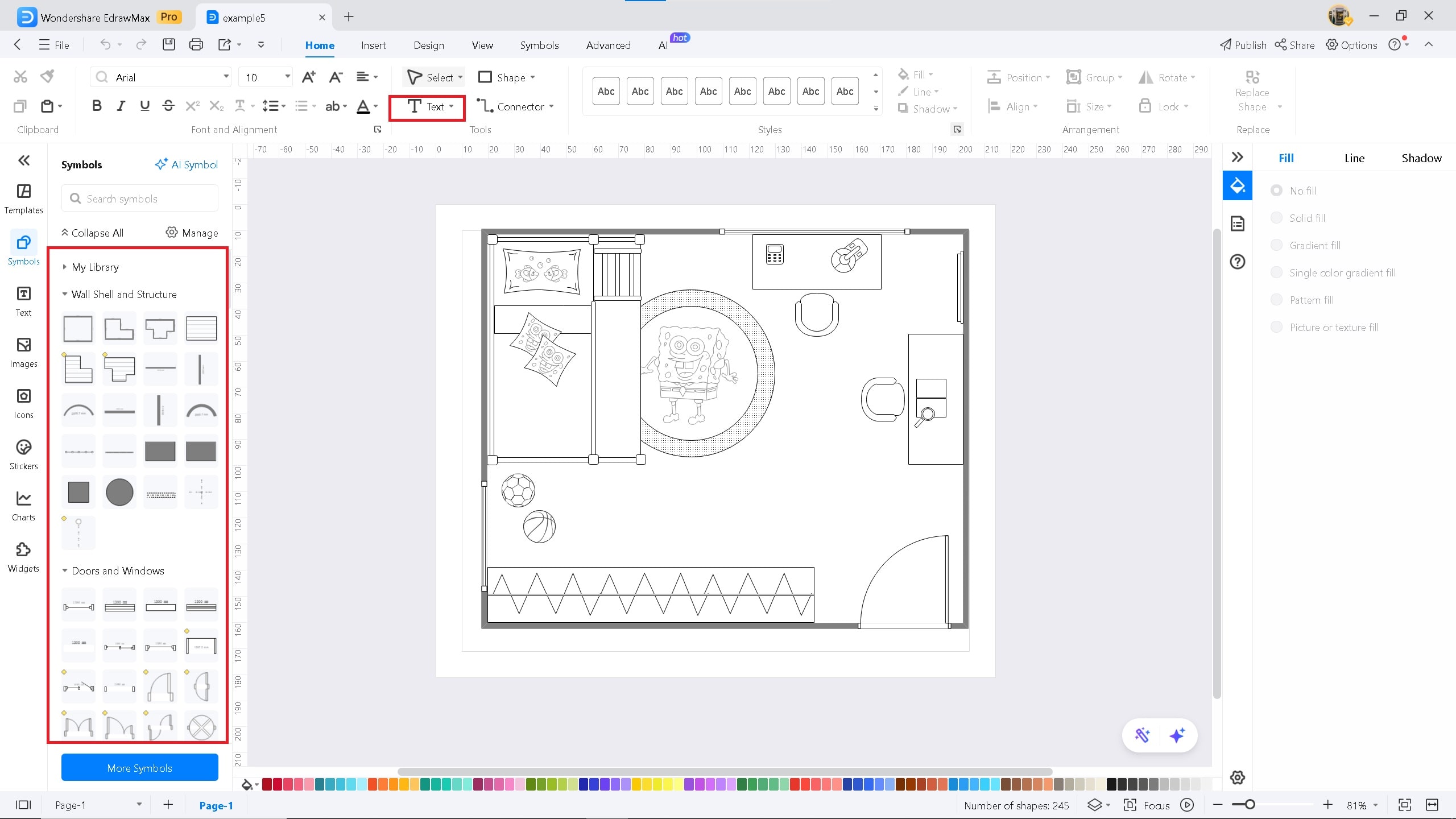 bedroom-plan-do-customization-on-EdrawMax