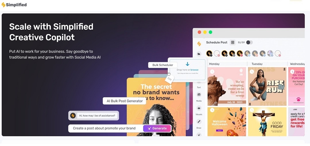 simplified interface