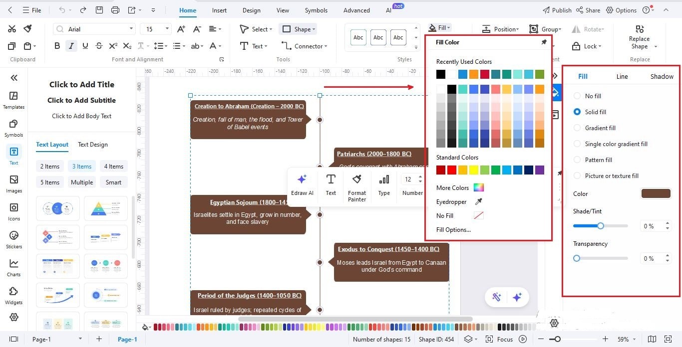 Timeline-Customize-Design-and-Colors