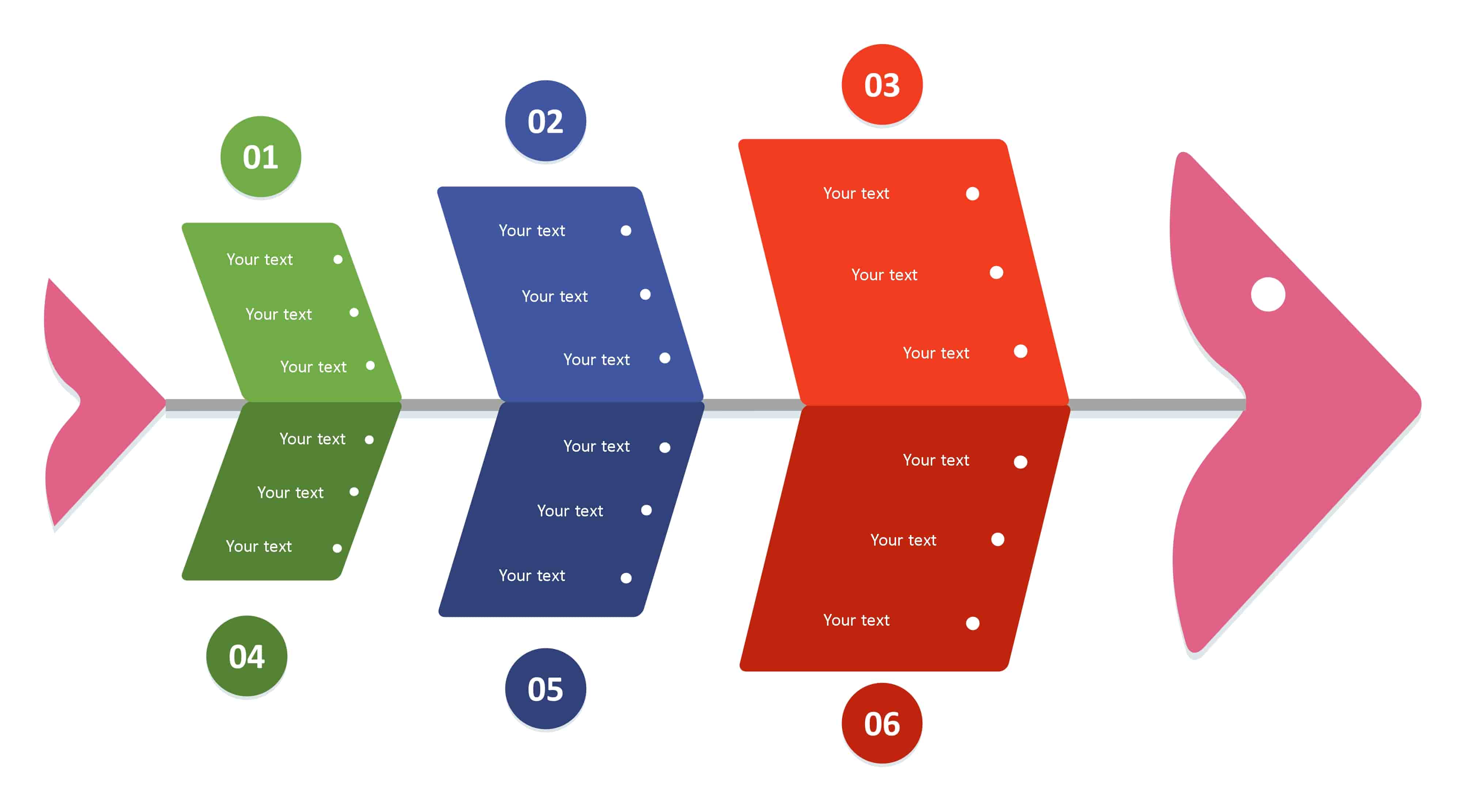 Modern Arrow-Style Ishikawa Diagram