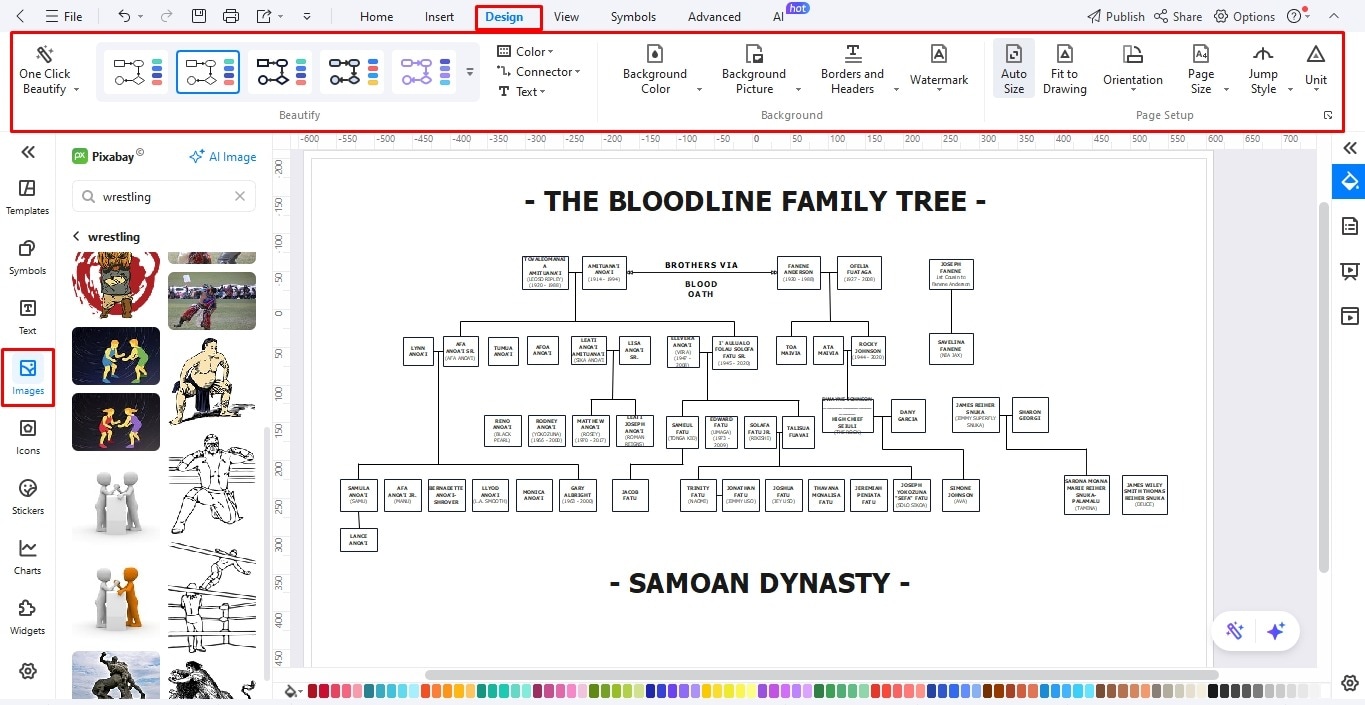 edrawmax label profiles in the tree