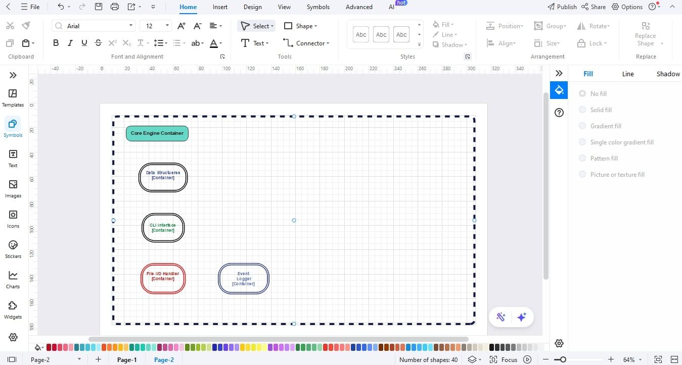 EdrawMax-Adding Containers