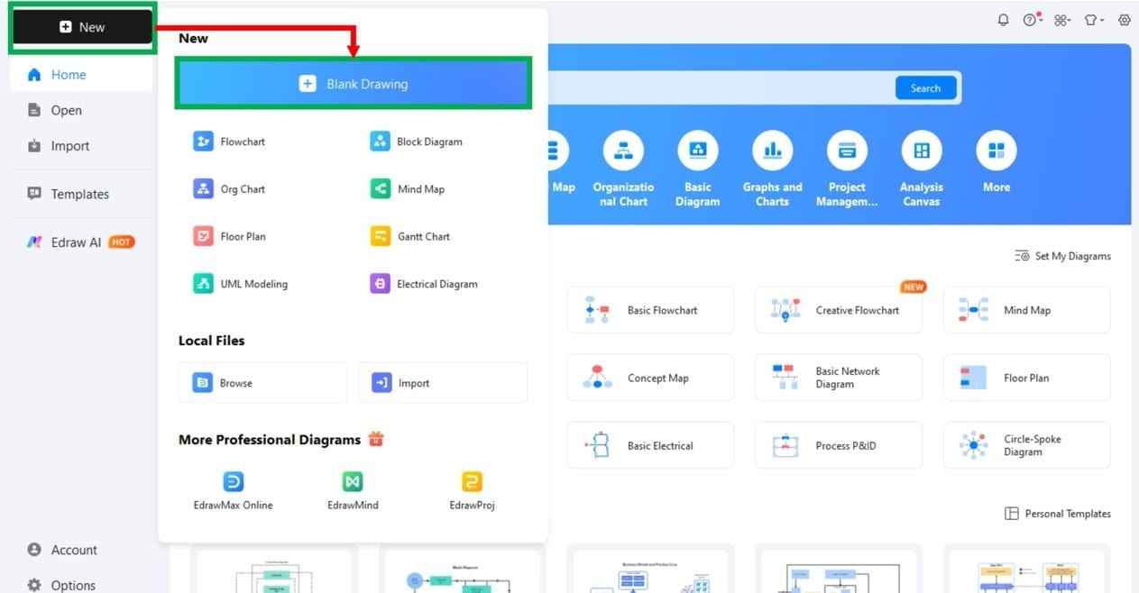EdrawMax-New Project