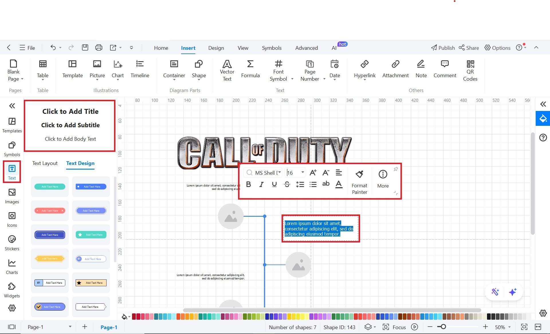 add timeline details