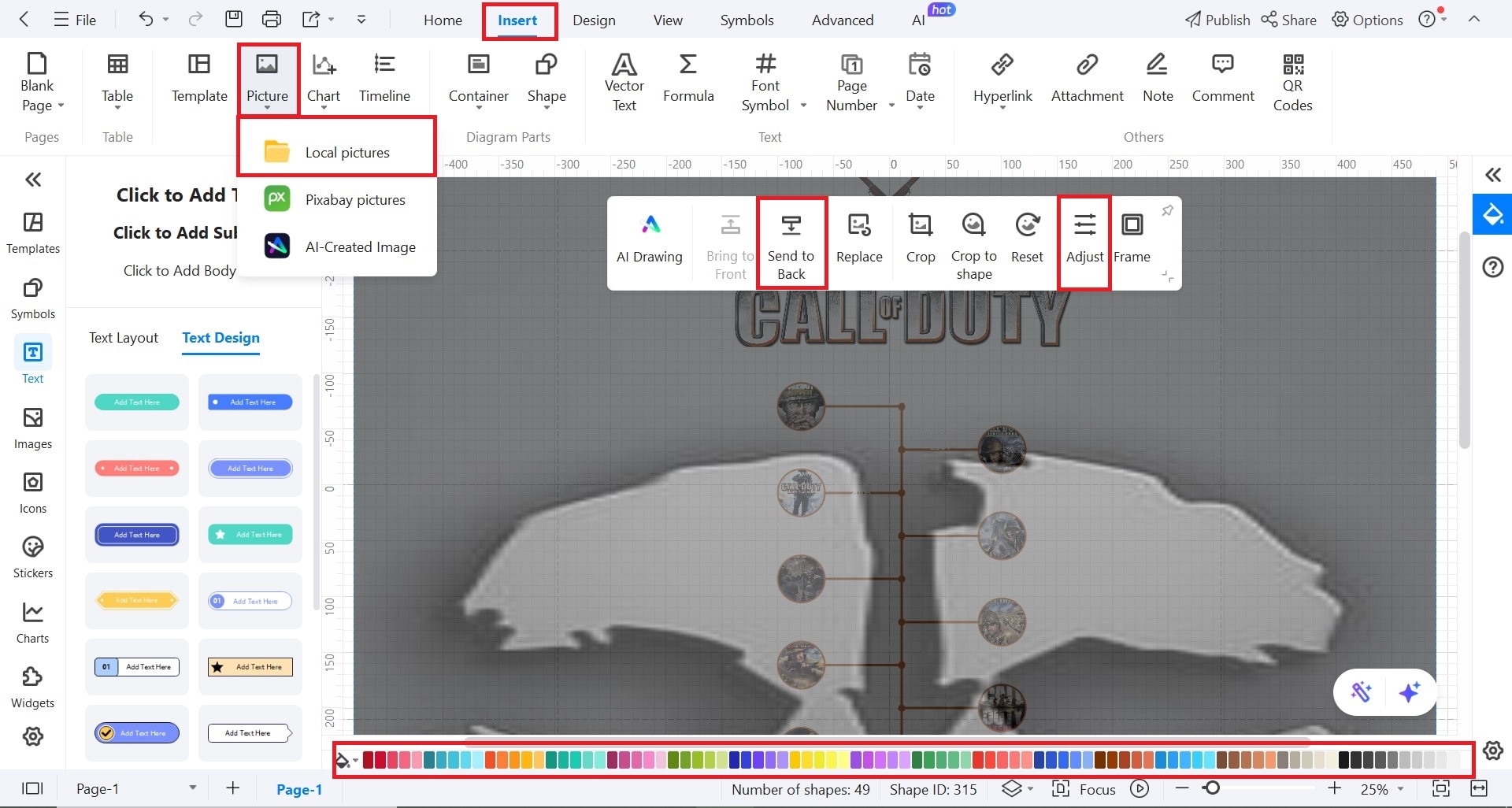 customize your timeline
