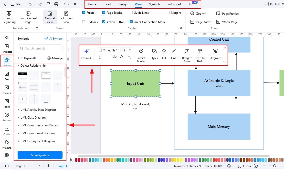EdrawMax Canvas-Edit Template