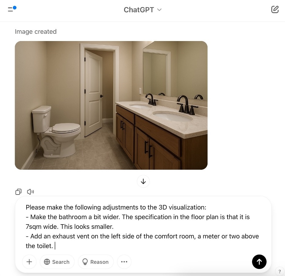 chatgpt change prompt generated image