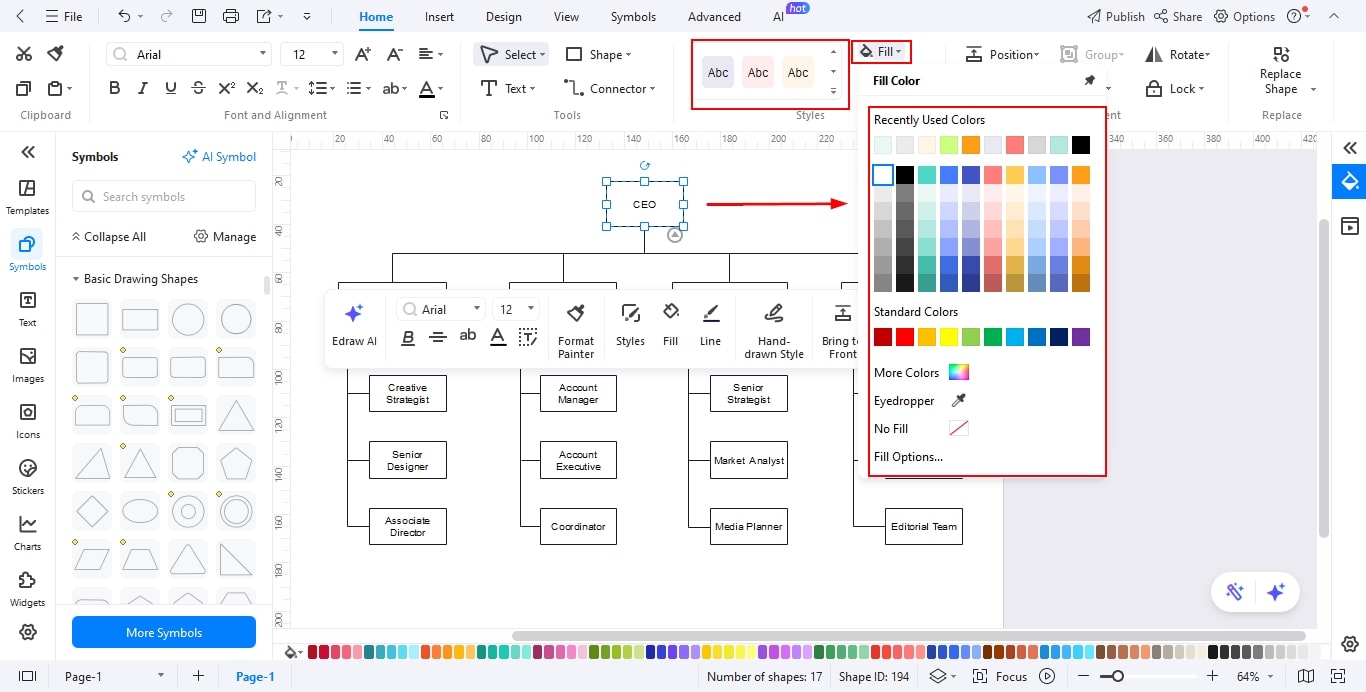 add colors for different teams