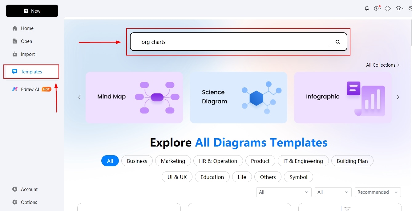 open templates library